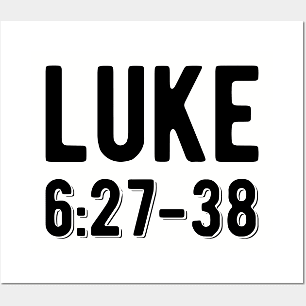 LUKE 6:27-38 Wall Art by TheBlackCatprints